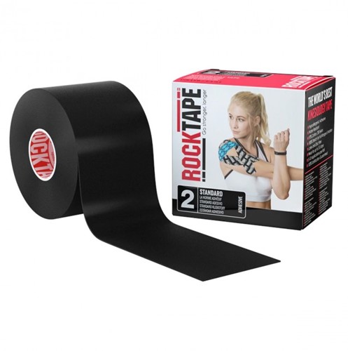 RockTape Classic Kinesiotape - Sporttape - 5 cm x 5 m - Zwart