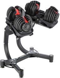 HMS Set de Haltères Réglables avec rack de Rangement - 2 x 23,8 kg