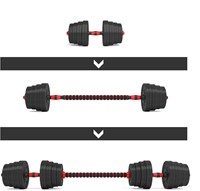 HMS Set de Barre et Haltères Réglables - 30 kg-3