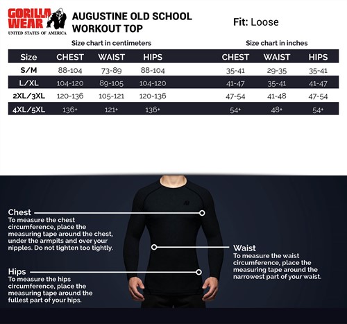 augustine-old-school-work-out-top-size-chart