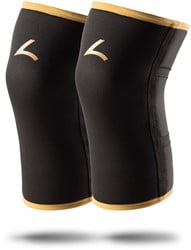 Reeva Powerlifting Bandages pour Genoux - 7 mm - Doré