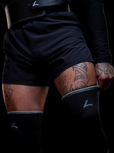 Reeva Powerlifting Knee Sleeves Grijs