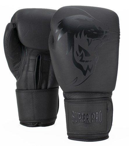 Super Pro Combat Gear Legend Lederen (Kick)Bokshandschoenen - Grijs