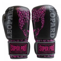 Super Pro Leopard Kids Bokshandschoenen - Zwart/Roze