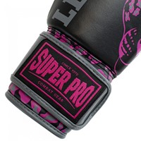 Super Pro Leopard Kids Bokshandschoenen - Zwart/Roze