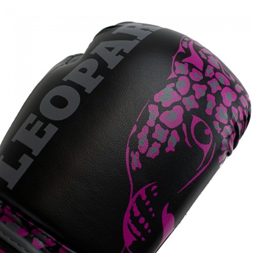 Super Pro Leopard Kids Bokshandschoenen - Zwart/Roze