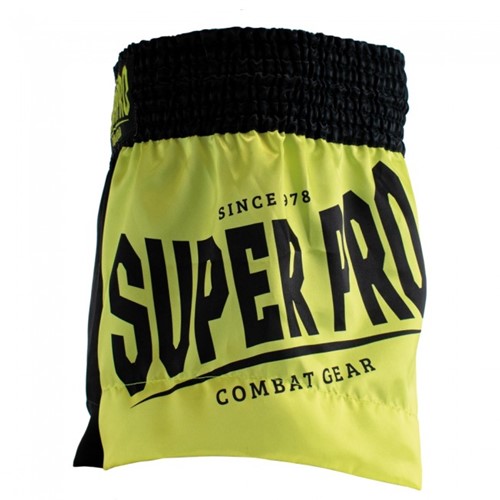 Super Pro Kids (Thai) Boxing Shorts - Gorilla Zwart/Geel-2