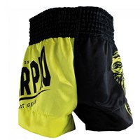 Super Pro Gorilla Kids (Thai) Boxing Shorts - Zwart/Geel