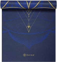 Tapis de Yoga Réversible Gaiam - 6 mm - Soleil et Lune Métalliques