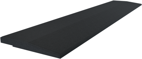 Flow Fitness Carreaux en caoutchouc pour profil de course - 100 x 20 x 2 cm - Noir