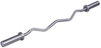 Lifemaxx Olympic EZ Bar Curlstang - Geborsteld Staal - 120 cm