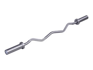 Lifemaxx Olympic Ez Bar Curlstang - Geborsteld Staal - 120 Cm