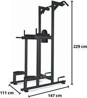 Toorx Professional WBX-B2800 Chin Ups, Dips & Leg Raise-2