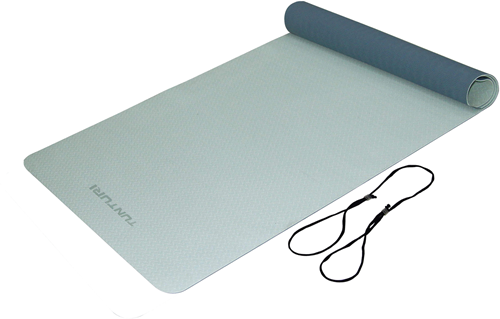 Tunturi TPE Yogamat - Fitnessmat - 183 x 61 x 0,4 cm - Blauw