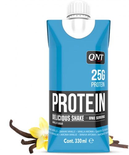 QNT Delicious Whey Protein Shake - Eiwit Shake - 12 x 330 ml - Vanilla