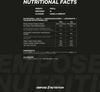 Empose Nutrition avoine protéinée - abricot vanille - 1000gr-3