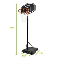 VirtuFit Verstelbare Basketbalpaal - 170 tot 215 cm - Tweedekans-3