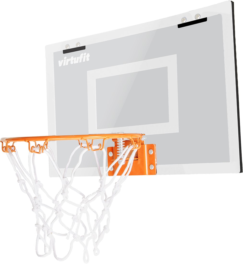 Portret klink Bediening mogelijk VirtuFit Pro Mini Basketbalbord met 2 Ballen en Pomp - Wit | Fitwinkel.be