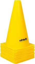 Ensemble de pions VirtuFit - 23 cm - 12 pièces - Jaune