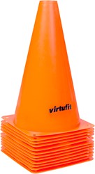 Ensemble de pions VirtuFit - 23 cm - 12 pièces - Orange