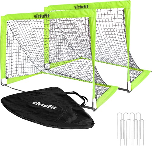 VirtuFit Pop-Up Voetbaldoelen Set - Voetbalgoals - 120 x 90 cm