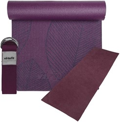 VirtuFit Premium Yoga Kit - 3-Piece - Mulberry