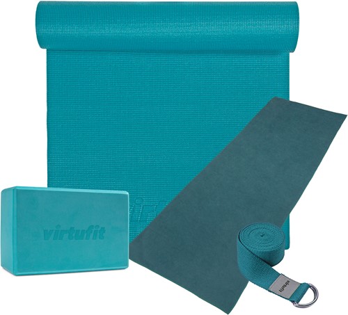 VirtuFit Premium Yoga Kit - 4-Delig - Ocean Green