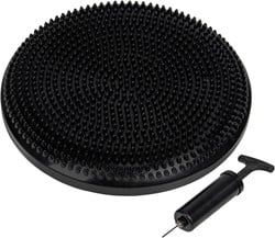 VirtuFit Balanskussen - Wiebelkussen - Air Stepper pad - met Pomp - Zwart