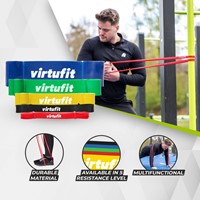 VirtuFit Pro Power Band - Weerstandskabel - Fitness Elastiek - Extra Licht (15 mm) - Rood-3