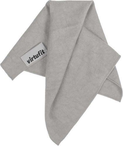 VirtuFit Premium Yoga Microvezel Handdoek - 76 x 51 cm -  Natural Grey