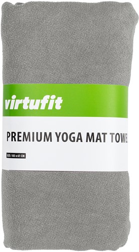 Serviette pour tapis de yoga VirtuFit Premium - 183 x 61 cm - Gris naturel-2