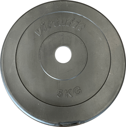 VirtuFit Halterschijf - Zwart - 5 kg - Tweedekans