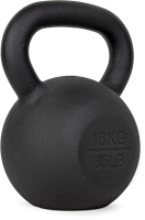 VirtuFit Kettlebell Pro - Kettle Bell - Gietijzer - 16 kg