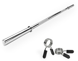 VirtuFit Halterstang - 120 cm - Veerclipsluiting - 30 mm