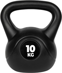 VirtuFit PVC Kettlebell - 10 kg - Noir