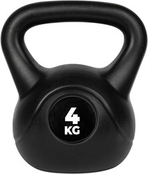 VirtuFit PVC Kettlebell - 4 kg - Noir