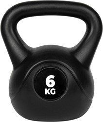 VirtuFit PVC Kettlebell - 6 kg - Noir