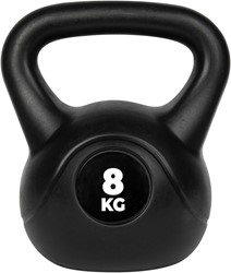 VirtuFit PVC Kettlebell - 8 kg - Noir