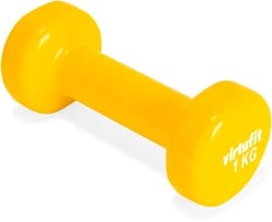 VirtuFit Vinyl Dumbbell Pro - 1 kg - Jaune