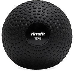 VirtuFit Slam Ball - Ballon de fitness - 12 kg - Noir