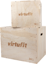 VirtuFit Wooden 3-in-1 Plyo Box Set - 2 Pieces