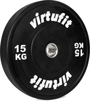 VirtuFit Bumper Plate - Olympische Halterschijf van Rubber - 50 mm - 15 kg