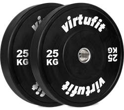 VirtuFit Bumper Plate - Olympische Halterschijf van Rubber - 50 mm - set 2 x 25 kg