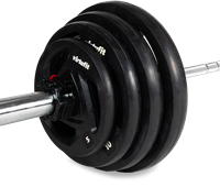 VirtuFit Olympische Rubberen Halterset - 120 kg-3