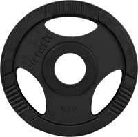 VirtuFit Olympische Gietijzeren Halterschijf - 5 kg-2
