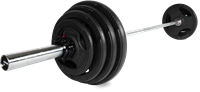 VirtuFit Olympische Gietijzeren Halterset - 120 kg