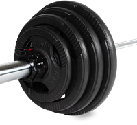 VirtuFit Olympische Gietijzeren Halterset - 120 kg-3