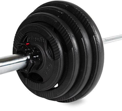 VirtuFit Olympische Gietijzeren Halterset - 120 kg-3