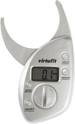 VirtuFit Digital Skin Plotimeter - Jauge de pourcentage de graisse - Compteur de graisse - Gris