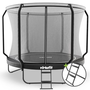 VirtuFit Premium Trampoline Met Veiligheidsnet - Zwart - 305 Cm